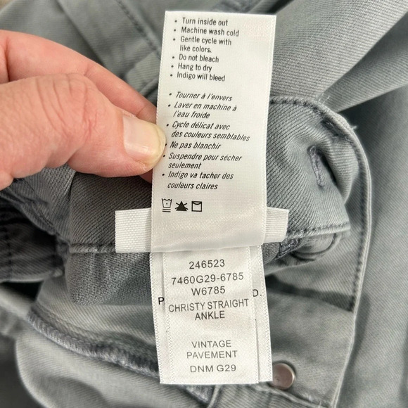 NWOT Paige Christy Straight Leg Cotton Blend Ankle Pants - Picture 11 of 13